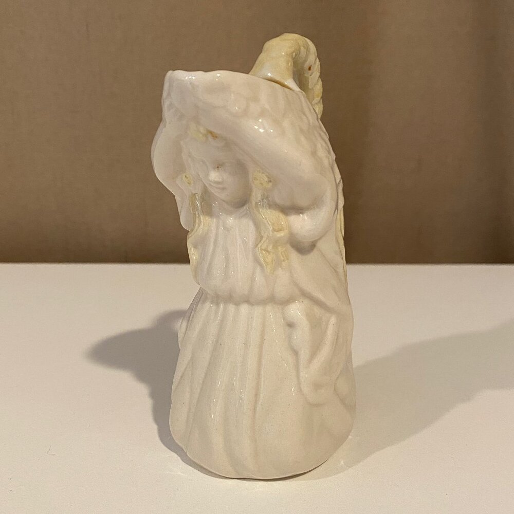 Belleek Ireland Creamer Undine‎ Water Nymph Maiden 4.5" Vintage